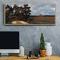 The Road and the House - Floater Framed Canvas Print