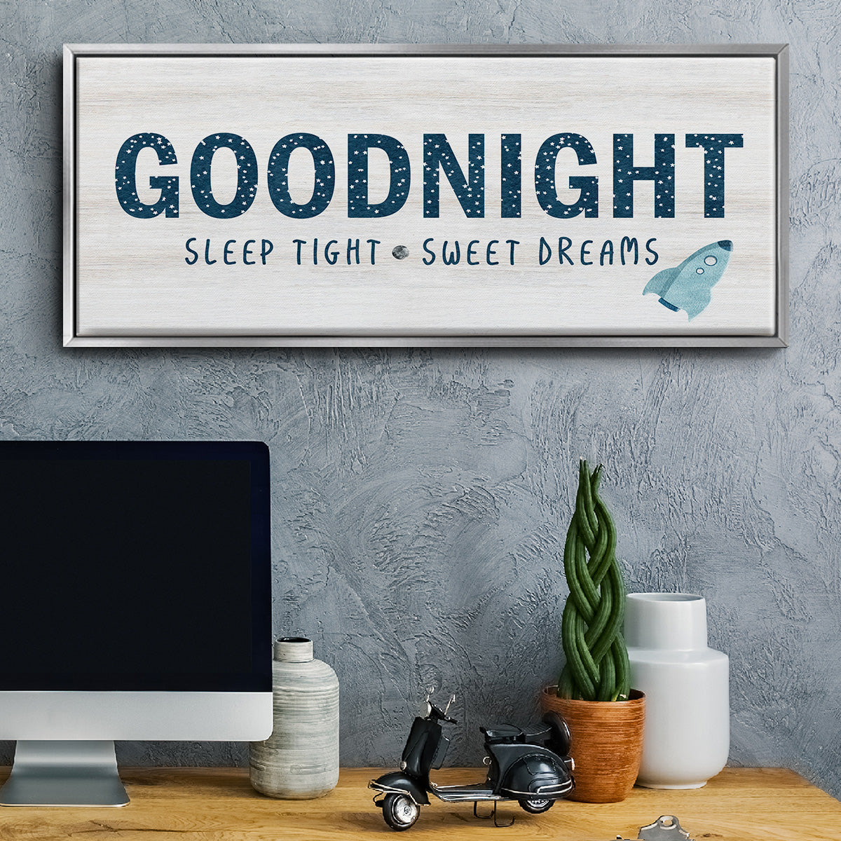 Sleep Tight Sweet Dreams - Floater Framed Canvas Print