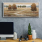 Linen Landscape I - Floater Framed Canvas Print