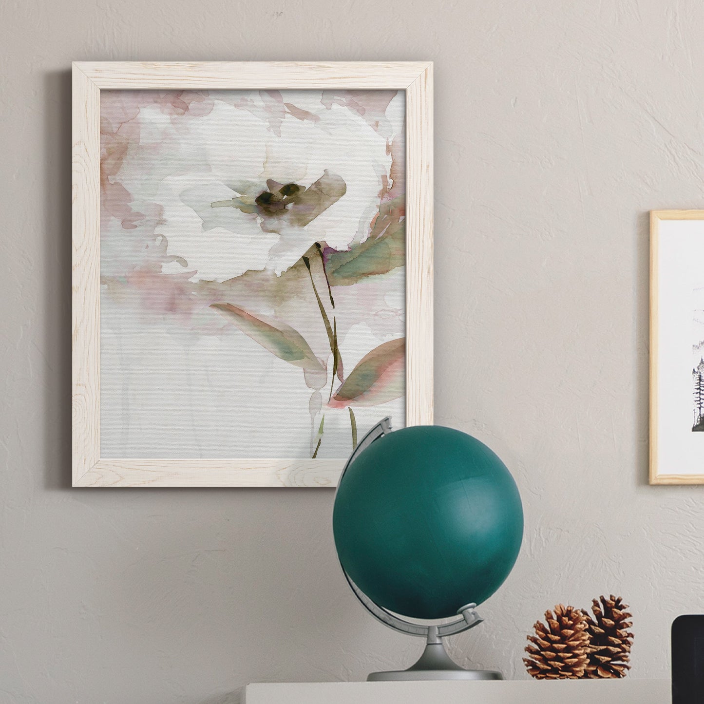 Summer Bloom II - Barnwood Framed Canvas Print
