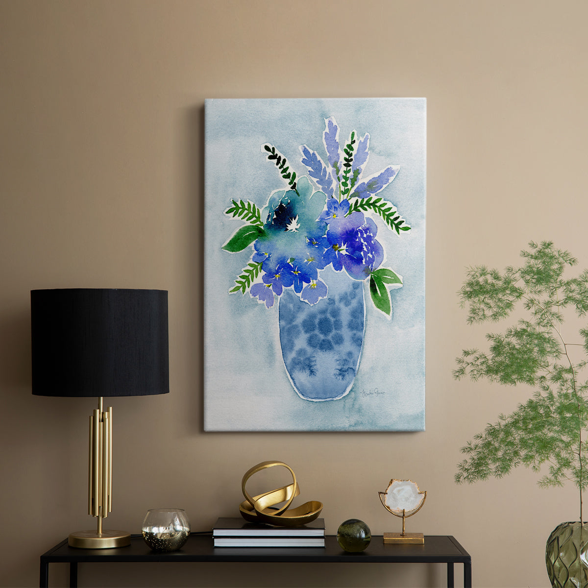 Blue Bouquet I - Canvas Art Print