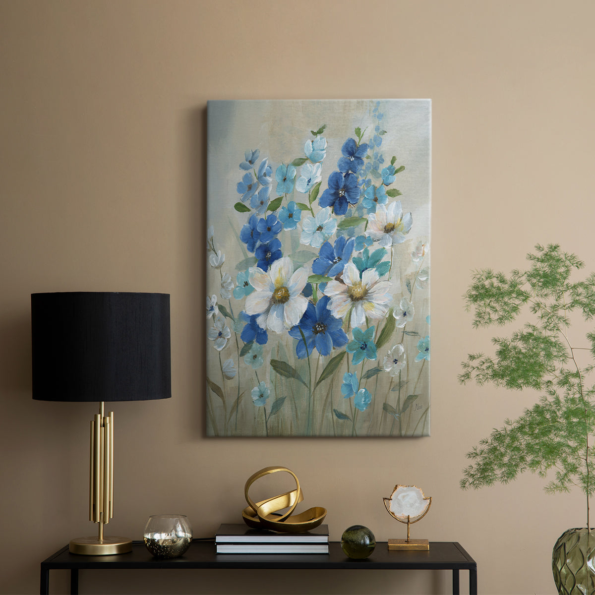 Blue Garden II - Canvas Art Print