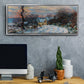 Road to Giverny in Winter, 1885 - Floater Framed Canvas Print