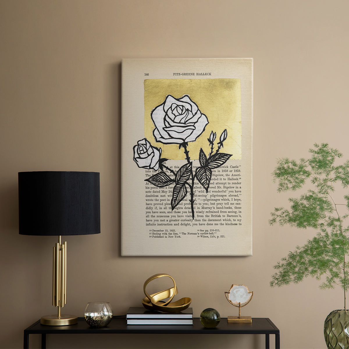 Floral Diary II - Canvas Art Print