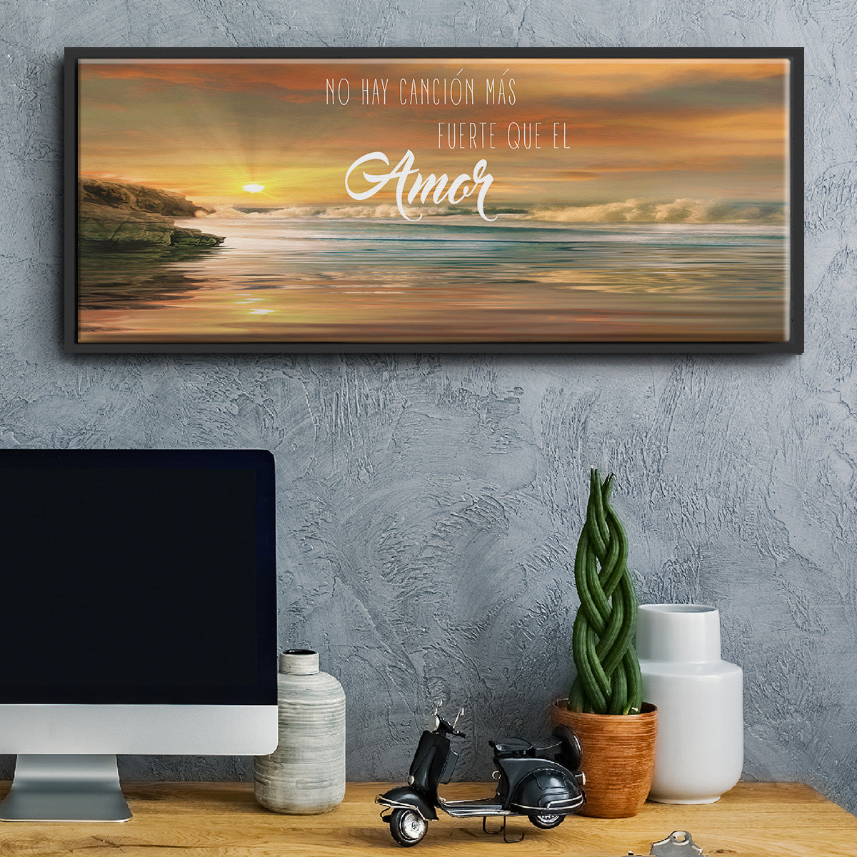 Amor - Floater Framed Canvas Print