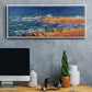 The 'Big Blue' Sea in Antibes, 1888 - Floater Framed Canvas Print