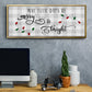 Buffalo Check Merry - Floater Framed Canvas Print