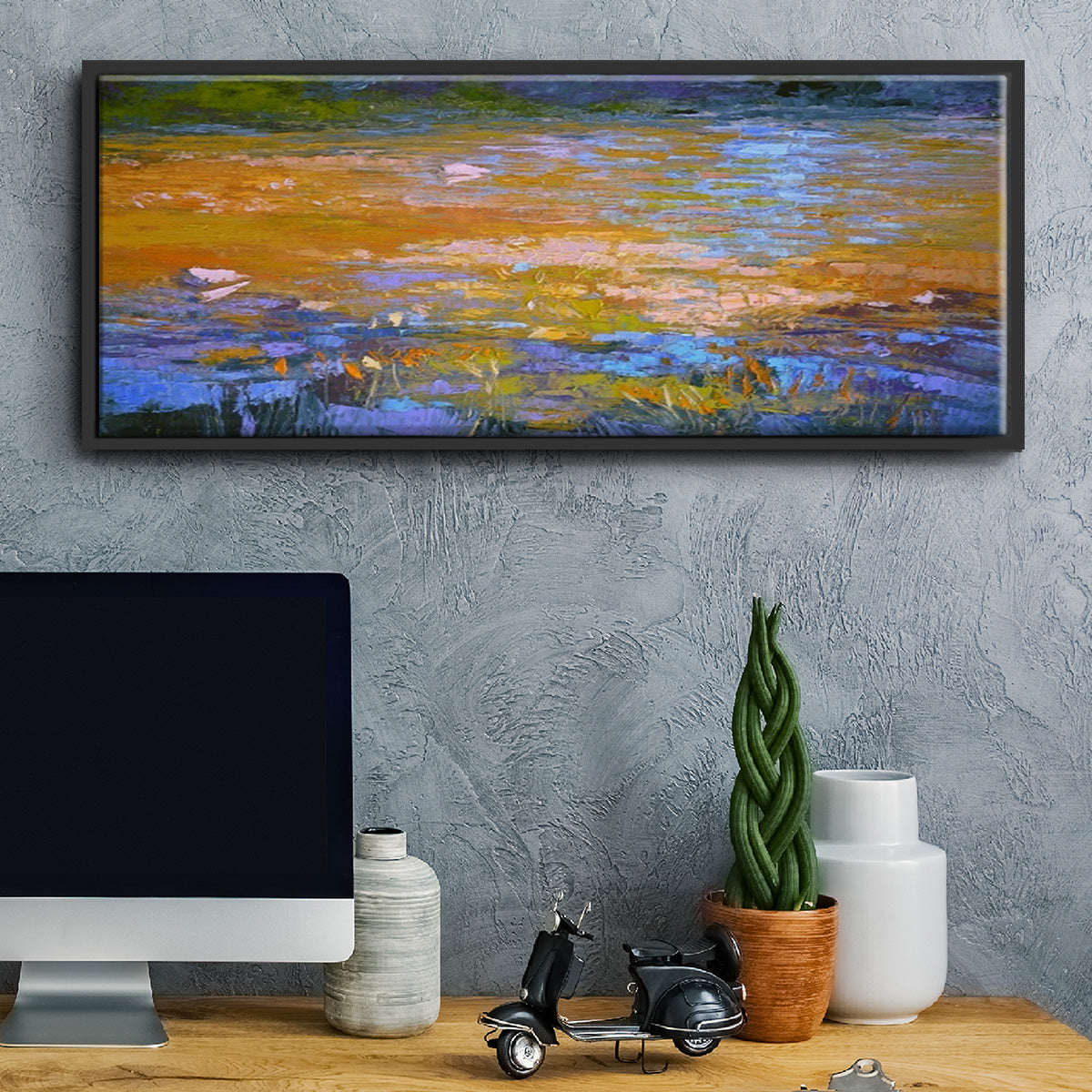 Indian Summer - Floater Framed Canvas Print