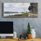 The Promenade at Argenteuil, 1872 - Floater Framed Canvas Print