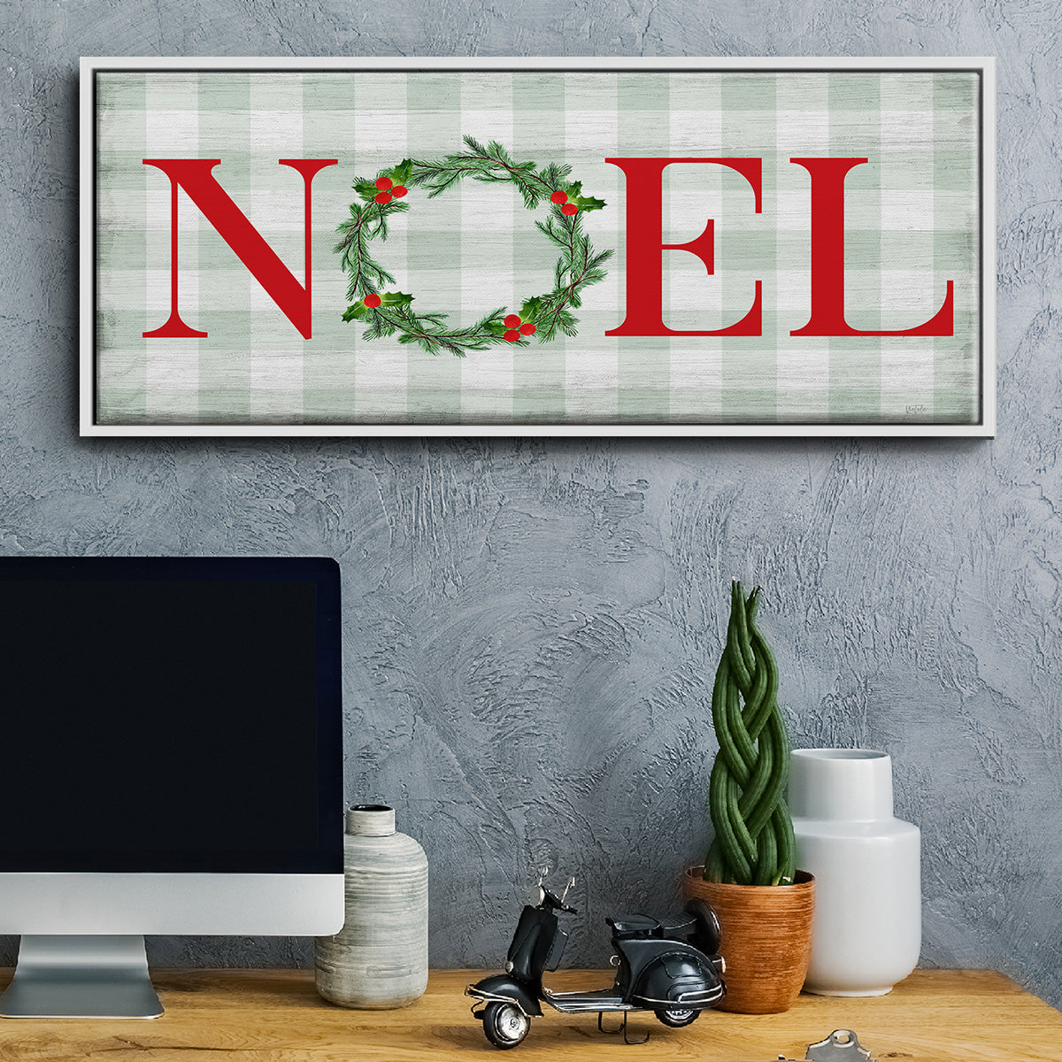 Noel - Floater Framed Canvas Print