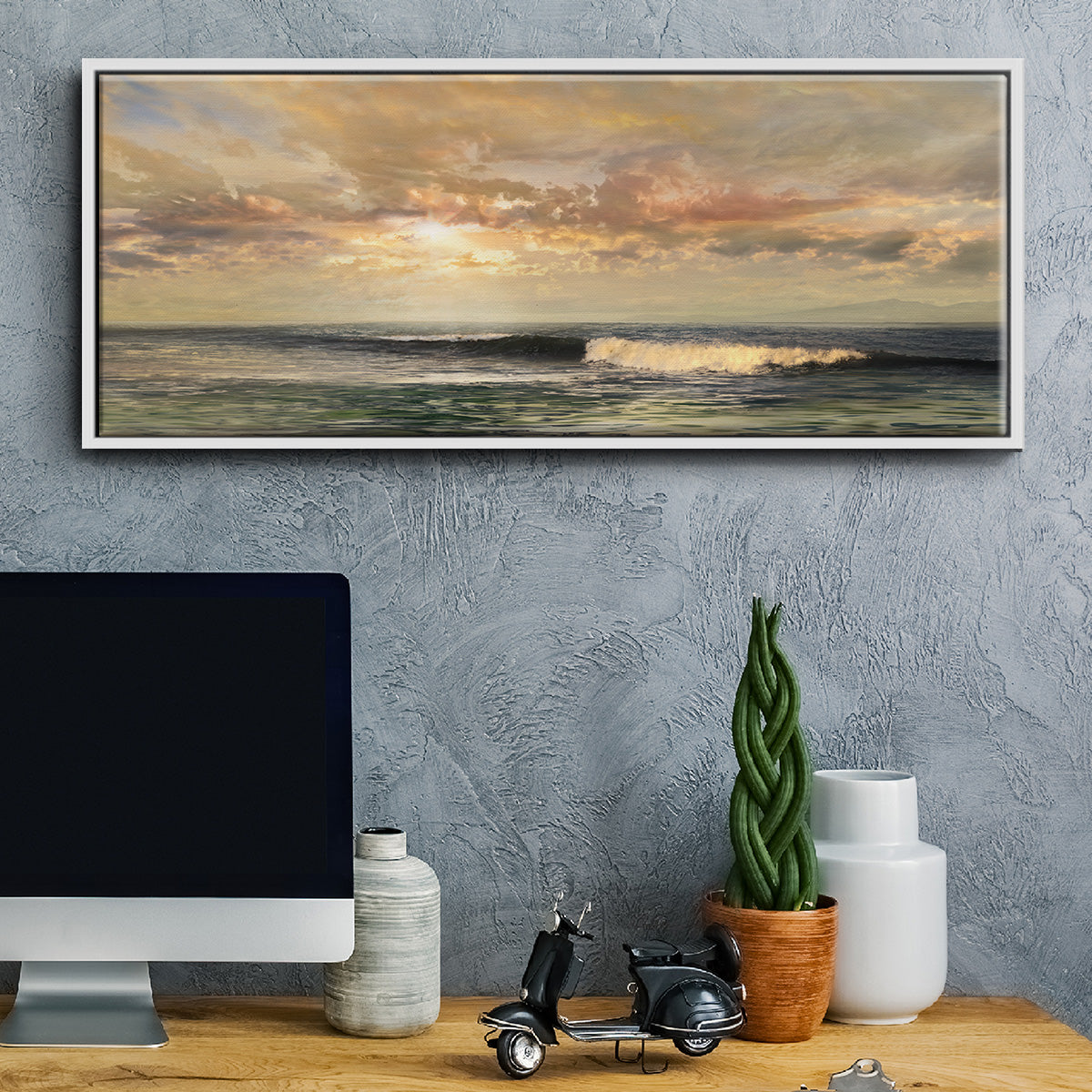 Serenity - Floater Framed Canvas Print