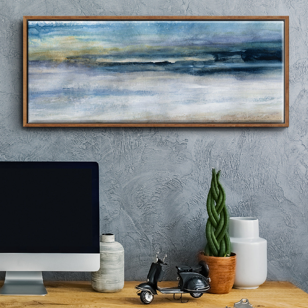 Wind and Water - Floater Framed Canvas Print
