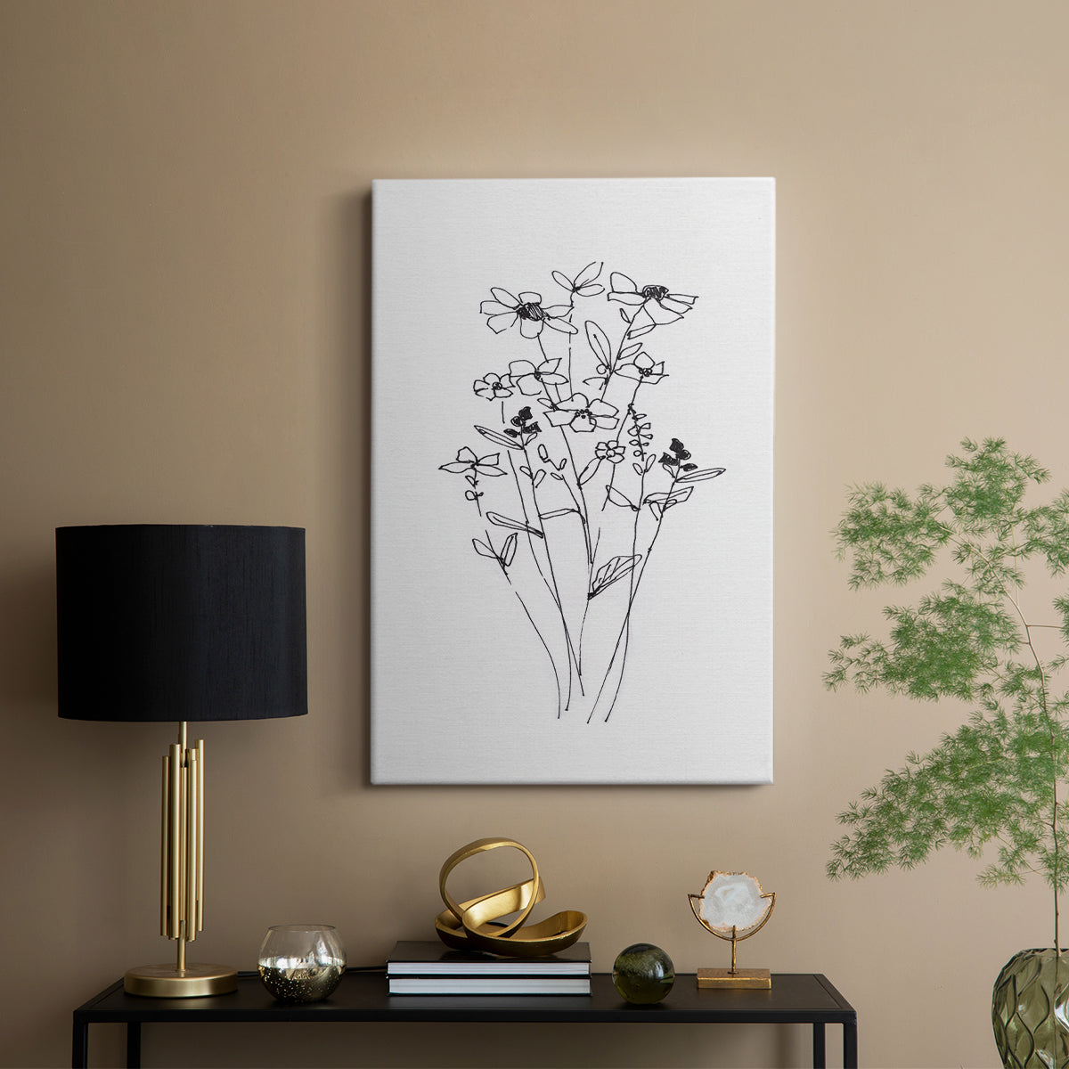 Farmhouse Plants I - Canvas Art Print