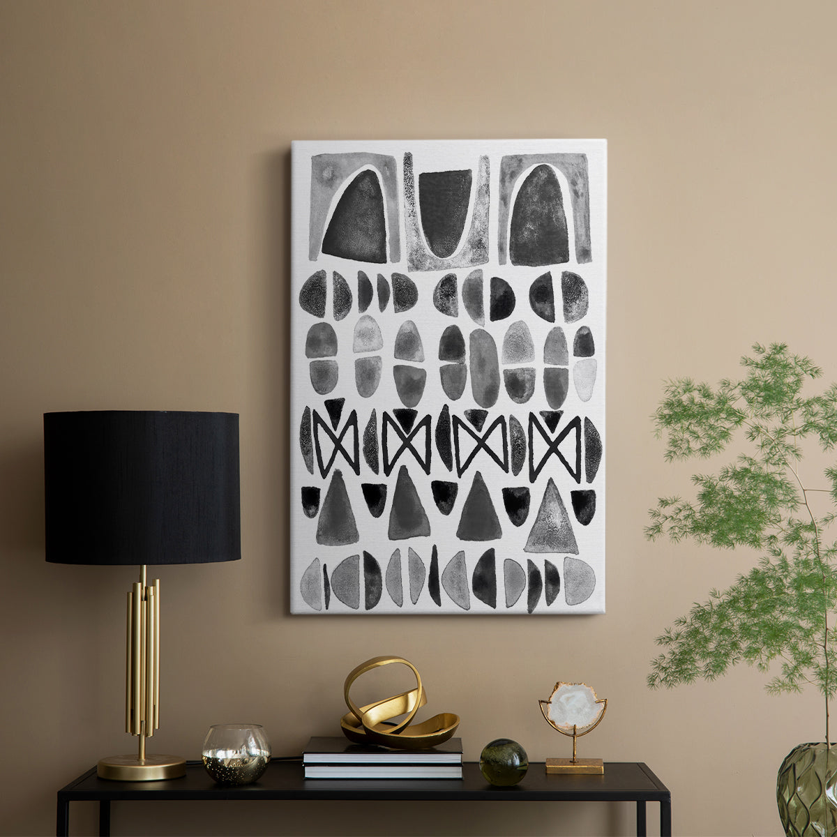 Grey Arches I - Canvas Art Print