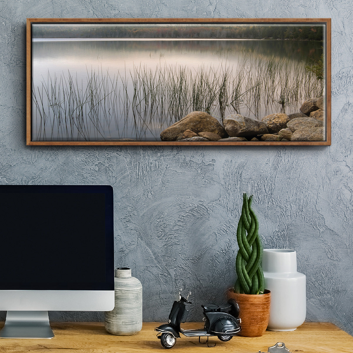 Wanderlust - Floater Framed Canvas Print