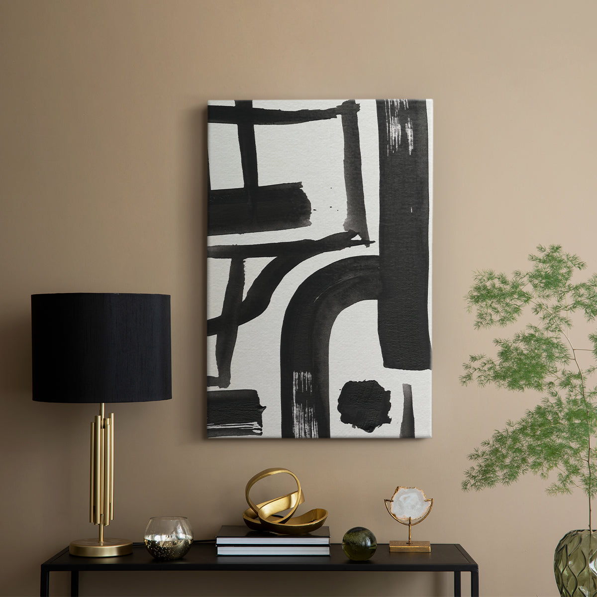 Inkwell Intersect I - Canvas Art Print