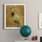 Gold Crane at Dusk II - Premium Canvas Framed in Barnwood - Ready to Hang