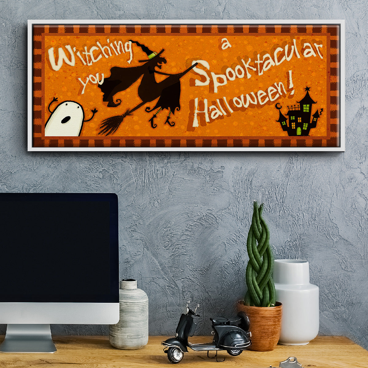 Spooktacular Collection D - Floater Framed Canvas Print