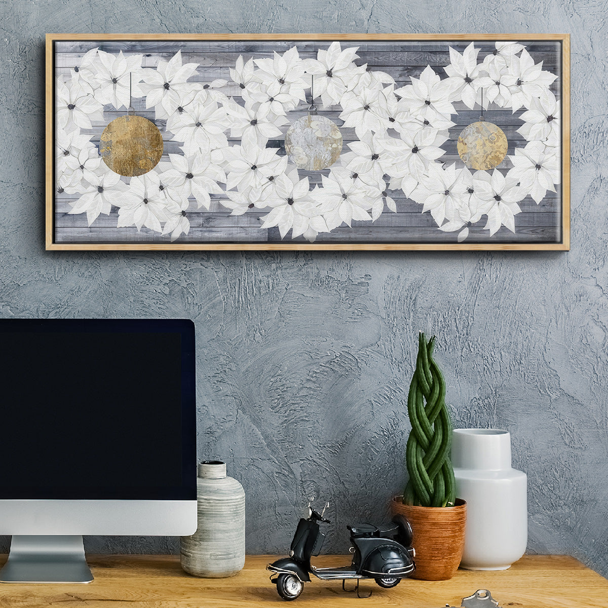 Sophisticated Christmas Collection H - Floater Framed Canvas Print