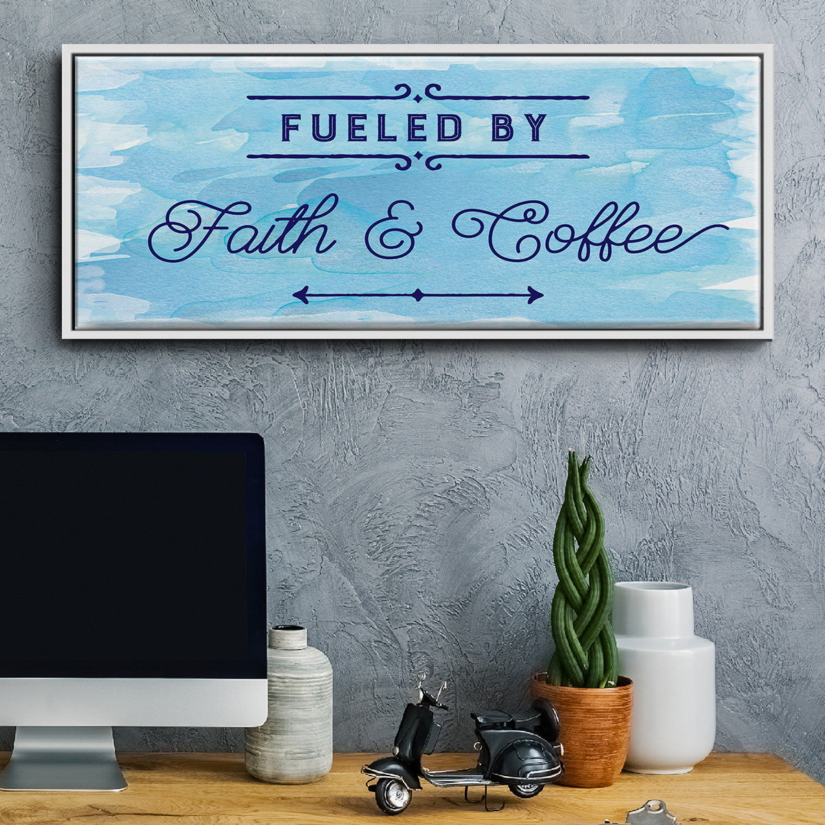 Fueled By - Floater Framed Canvas Print
