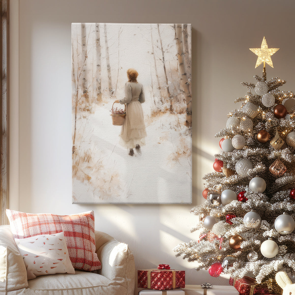 Frostlit Dusk Serenade - Canvas Art Print