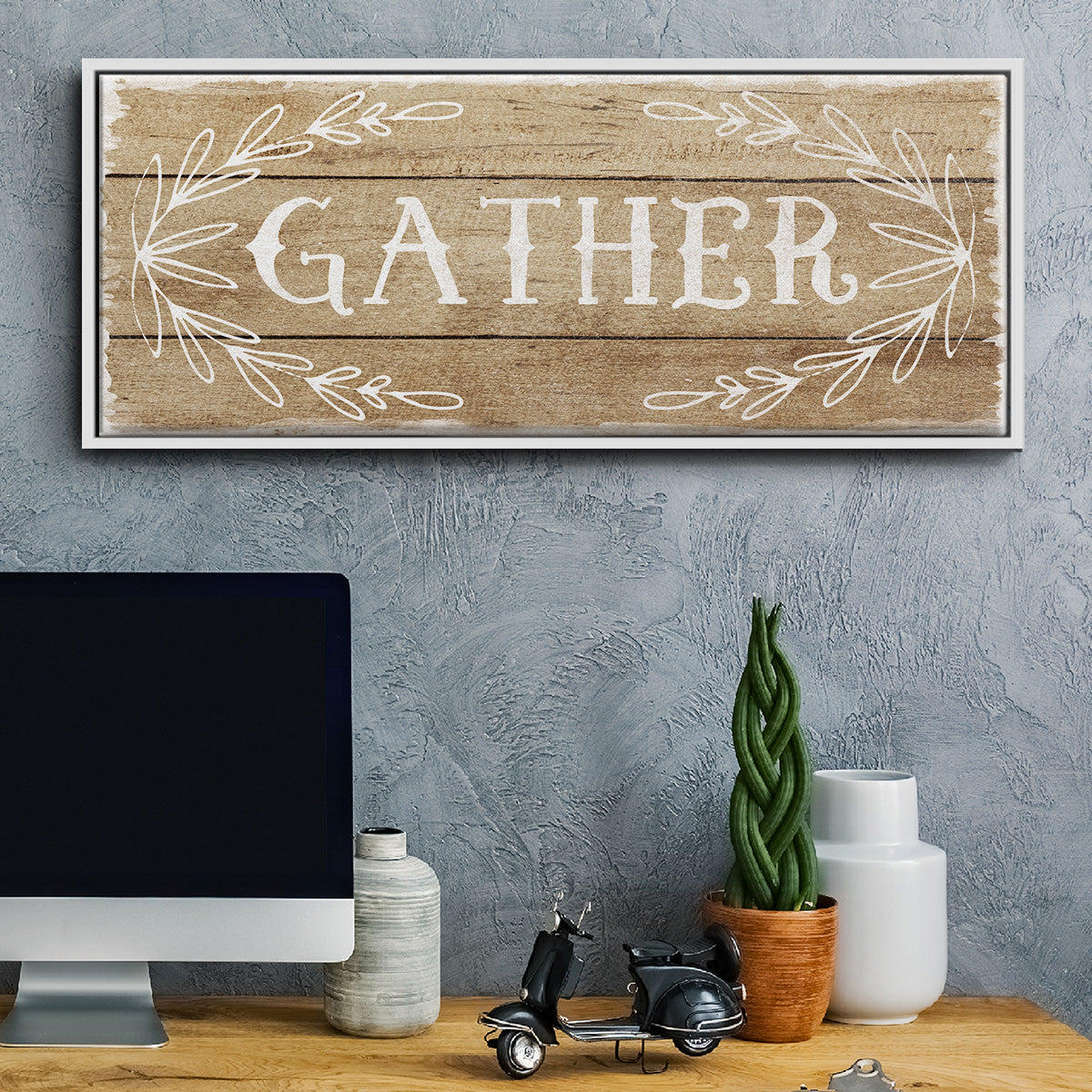 Gather - Floater Framed Canvas Print