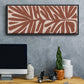Terra Cotta Block Palms IV - Floater Framed Canvas Print