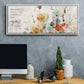 Full Bloom Verse - Floater Framed Canvas Print