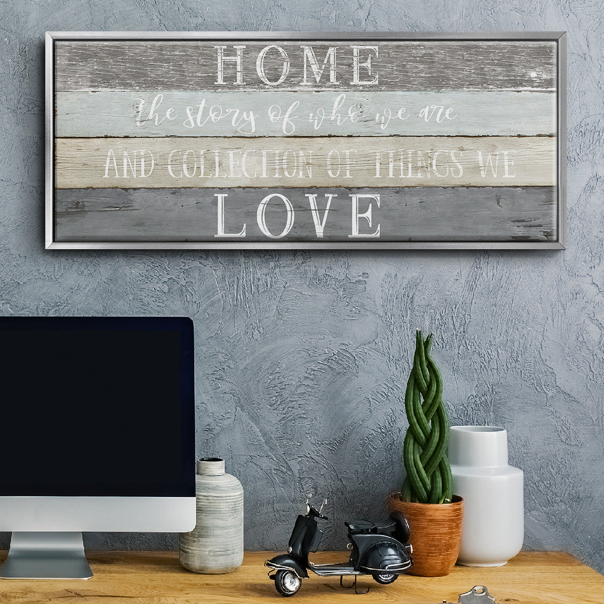 Home Love - Floater Framed Canvas Print