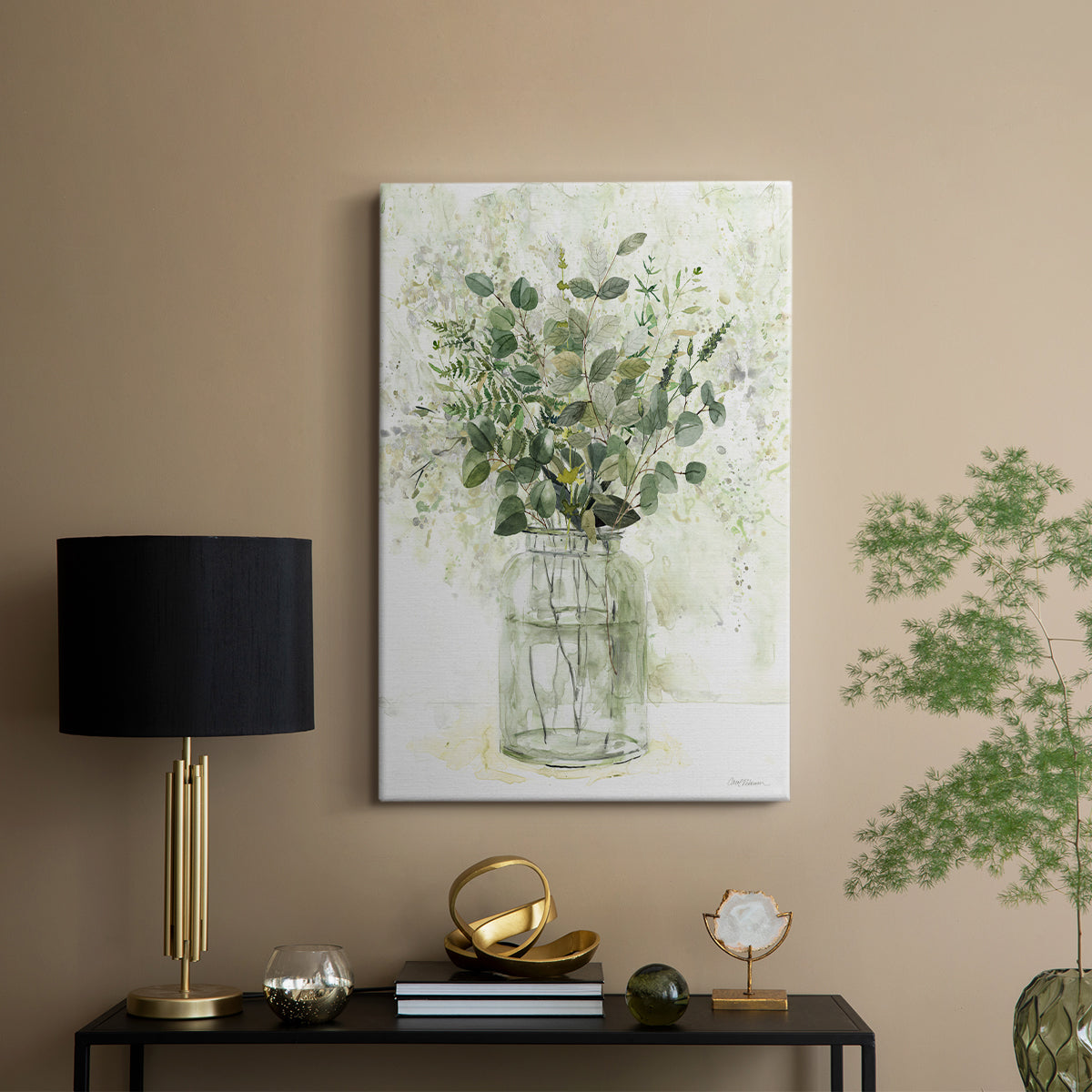 Delicate Greenery II - Canvas Art Print