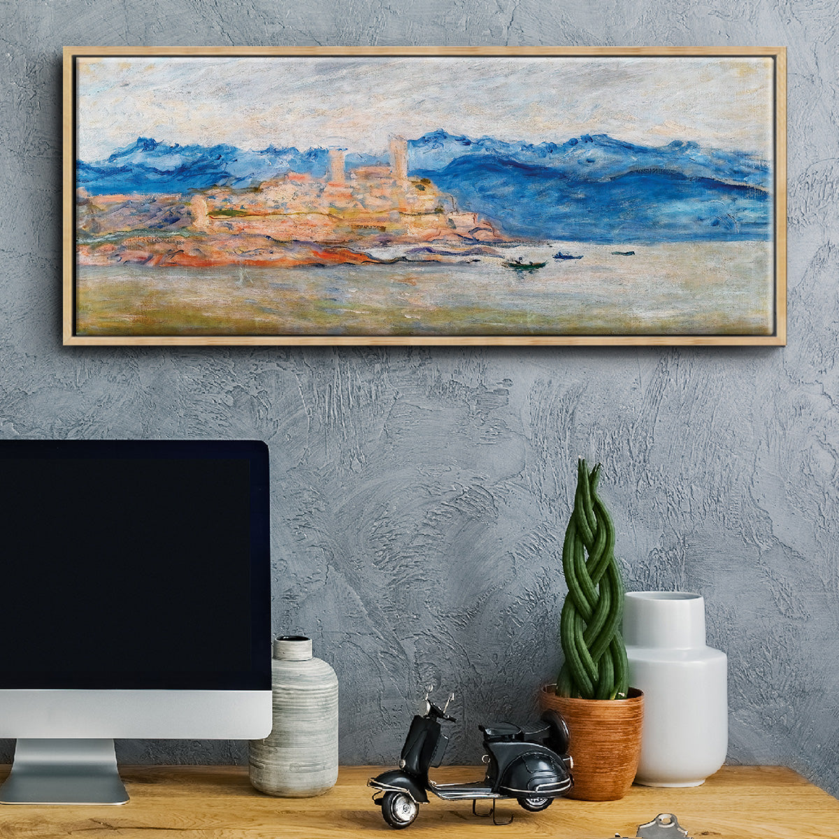 The Fort of Antibes, 1888 - Floater Framed Canvas Print