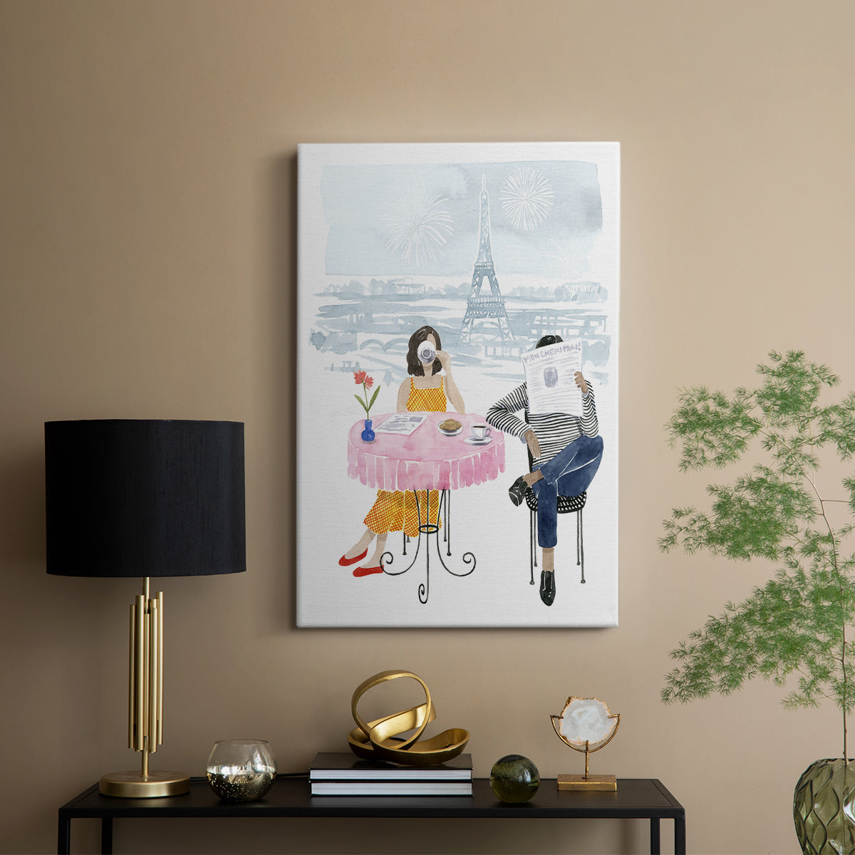 Paris in Love II - Canvas Art Print