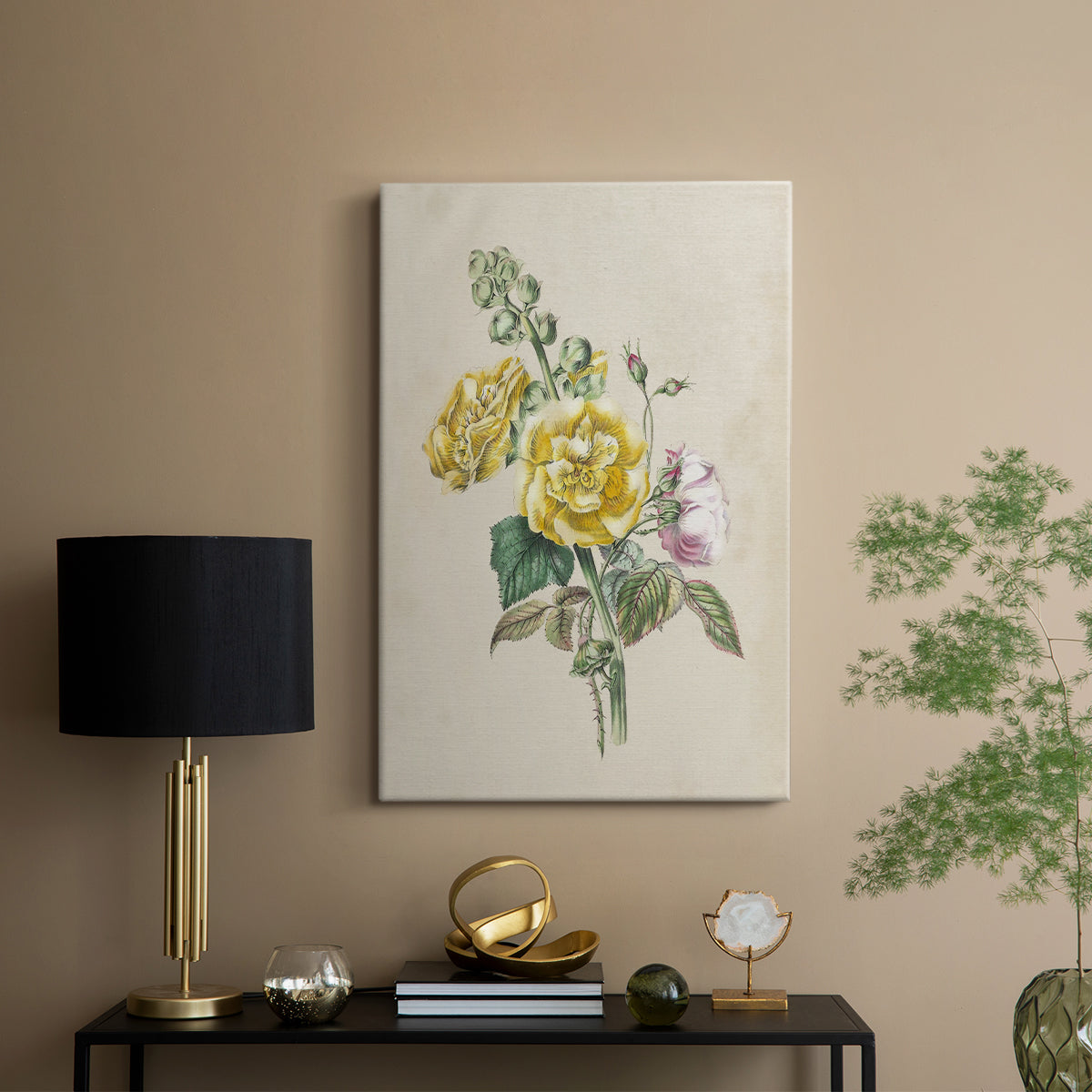 Antique Garden Bouquet II - Canvas Art Print