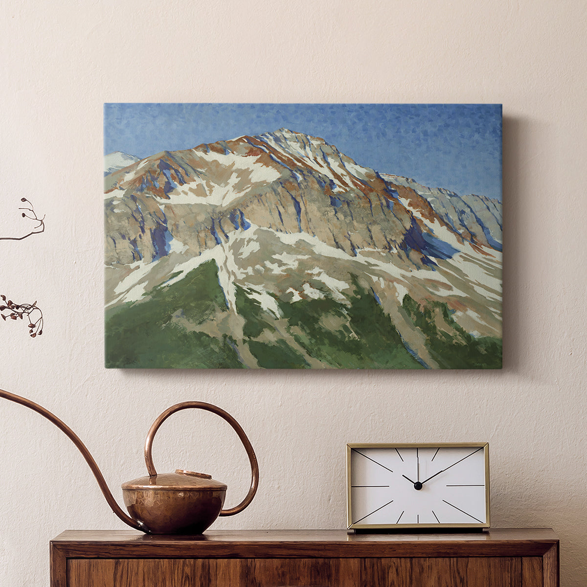 Vermillion Ascent - Canvas Art Print