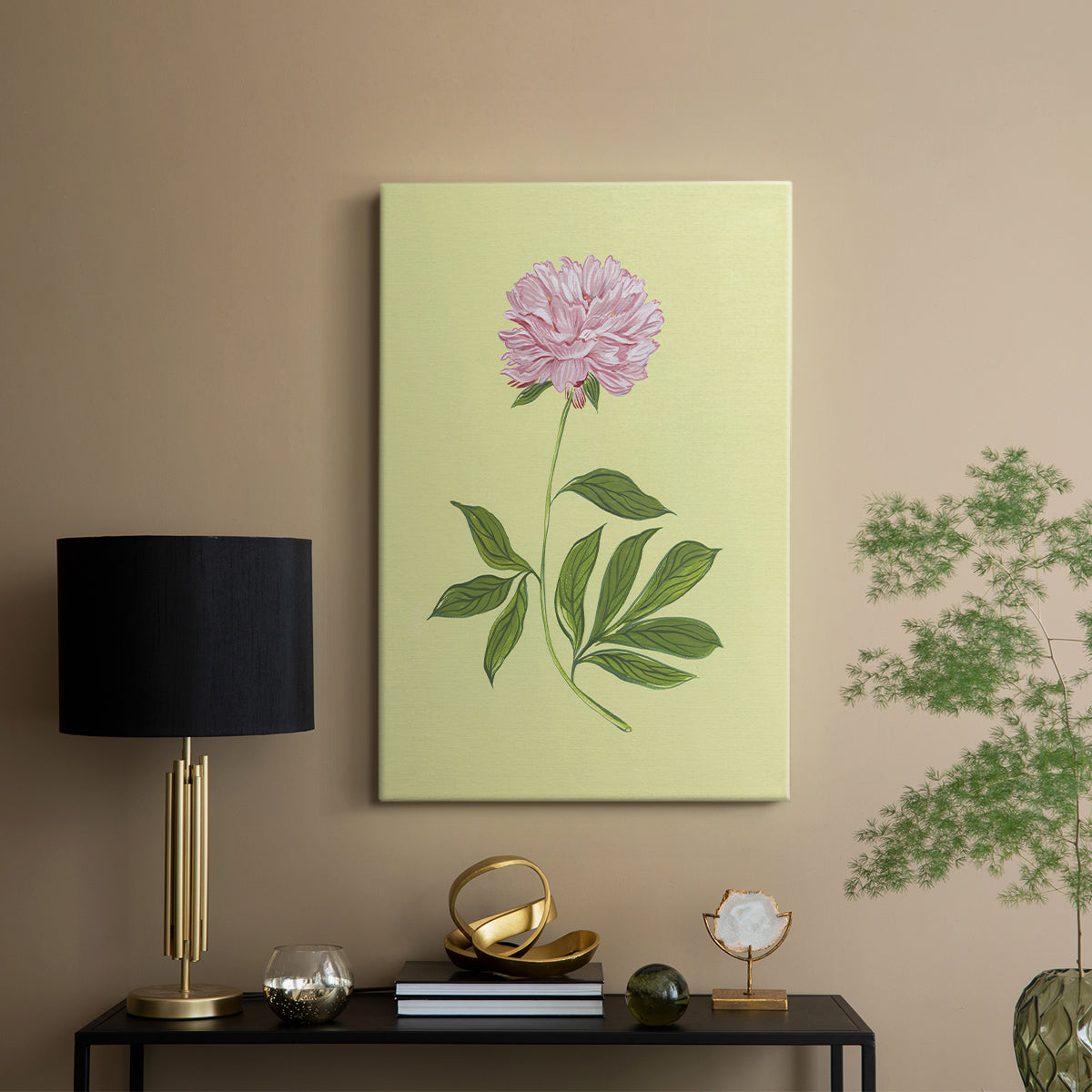 Peonies in Yellow I - Canvas Art Print