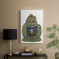Latte Owl in Sweater - Canvas Art Print