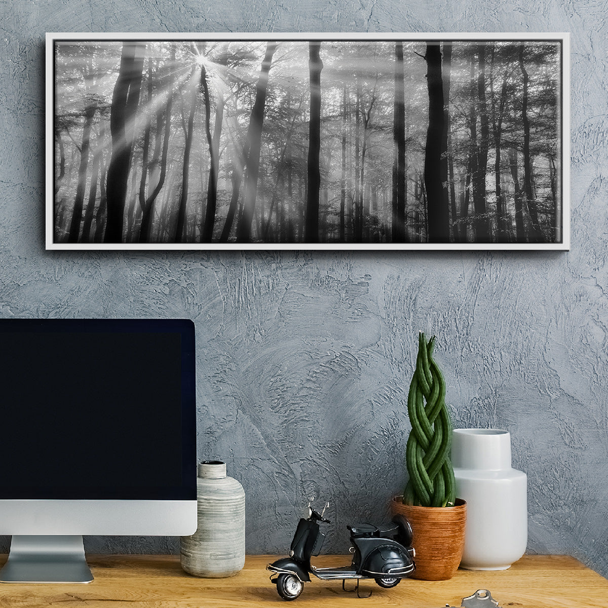 Breaking Through - Floater Framed Canvas Print