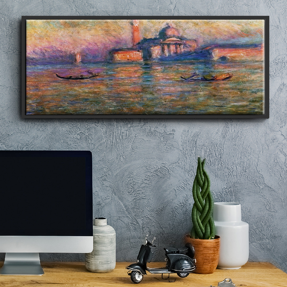 San Giorgio Maggiore, 1908 - Floater Framed Canvas Print