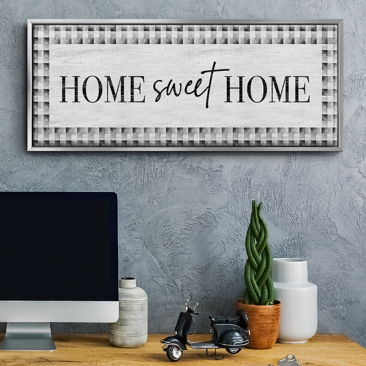Home Sweet Home - Floater Framed Canvas Print
