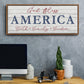 God Bless America - Floater Framed Canvas Print