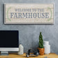 Welcome to the Farmhouse - Floater Framed Canvas Print