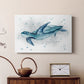 Blue Turtle II - Canvas Art Print