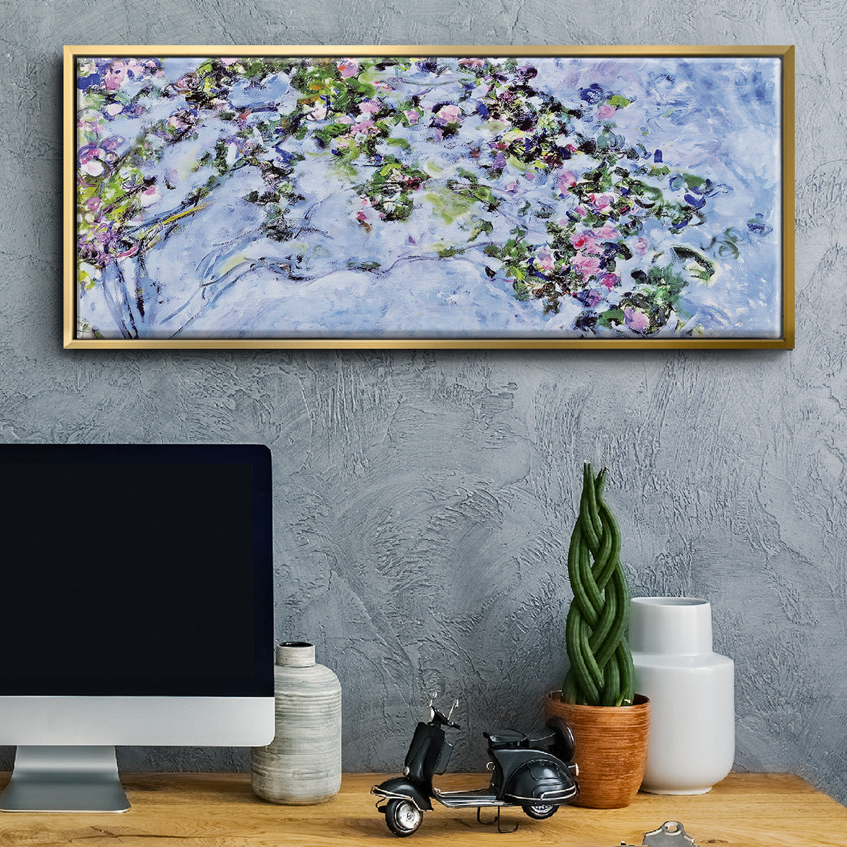 The Rose Bush, 1925 - Floater Framed Canvas Print