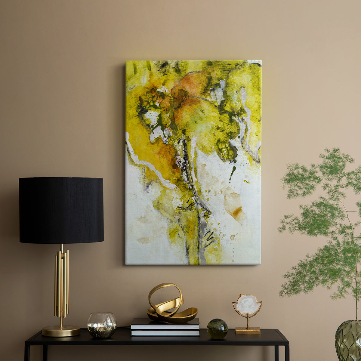 Golden Foliage II - Canvas Art Print