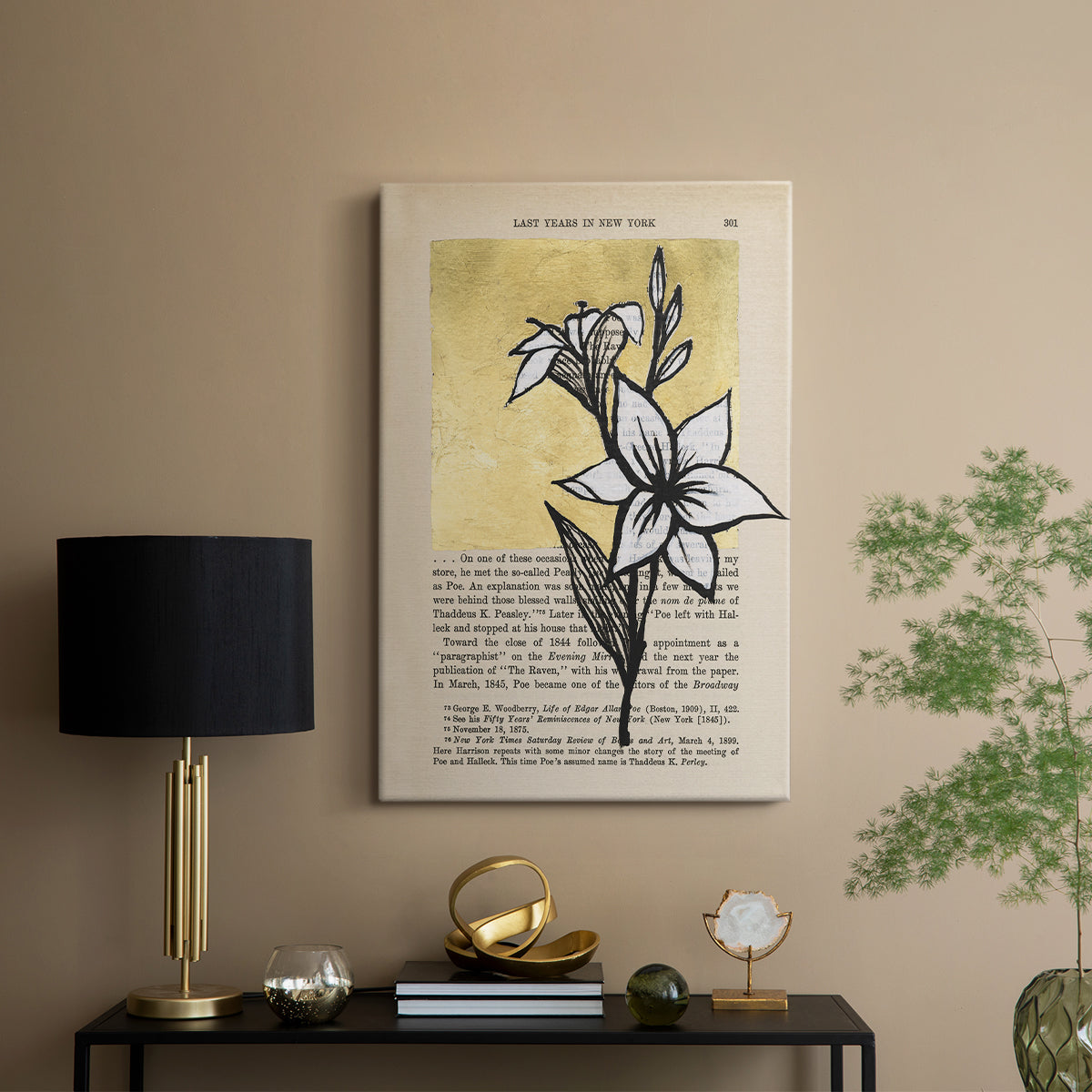 Floral Diary I - Canvas Art Print