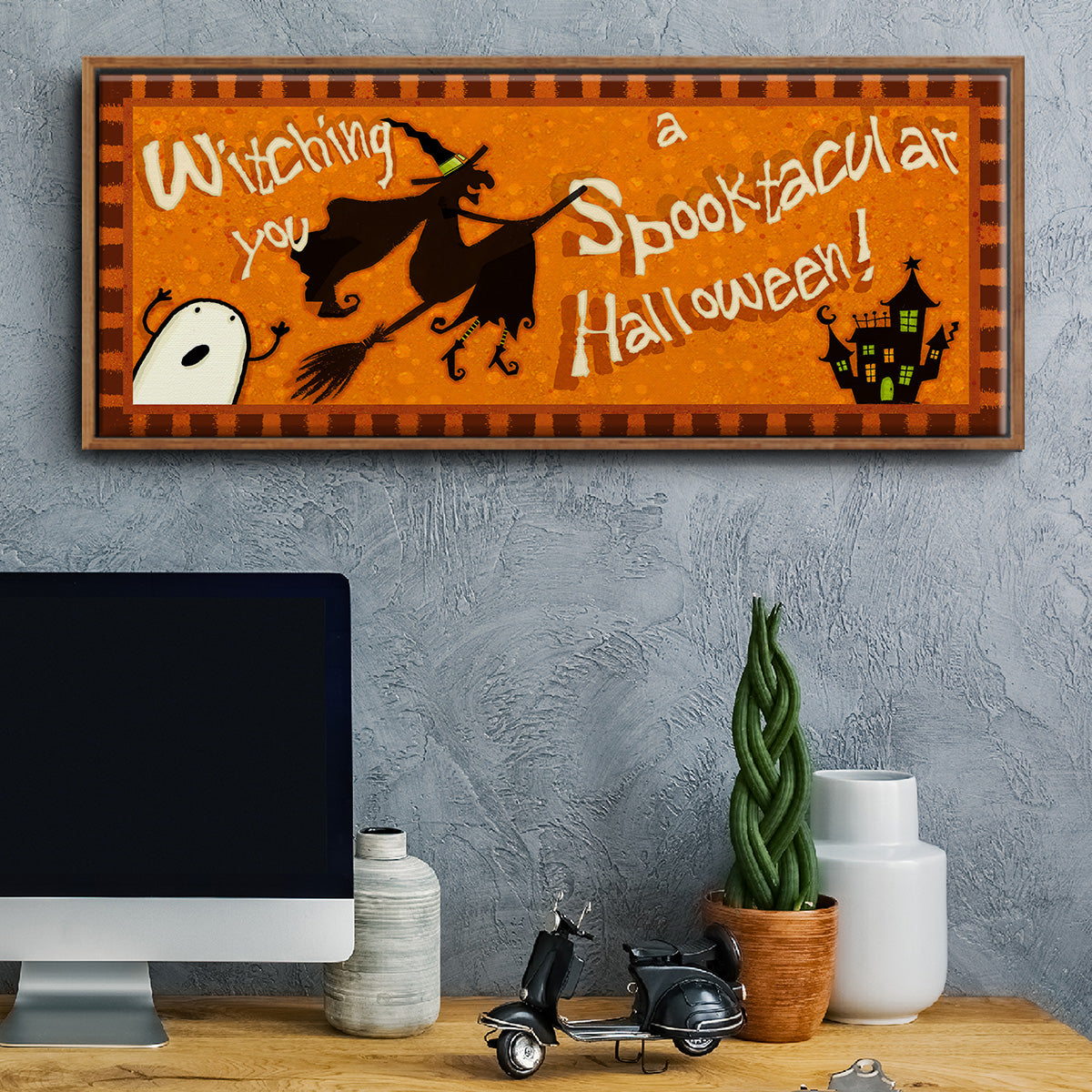 Spooktacular Collection D - Floater Framed Canvas Print