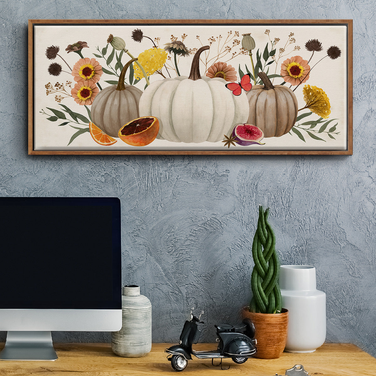 Fall Botanicals - Floater Framed Canvas Print