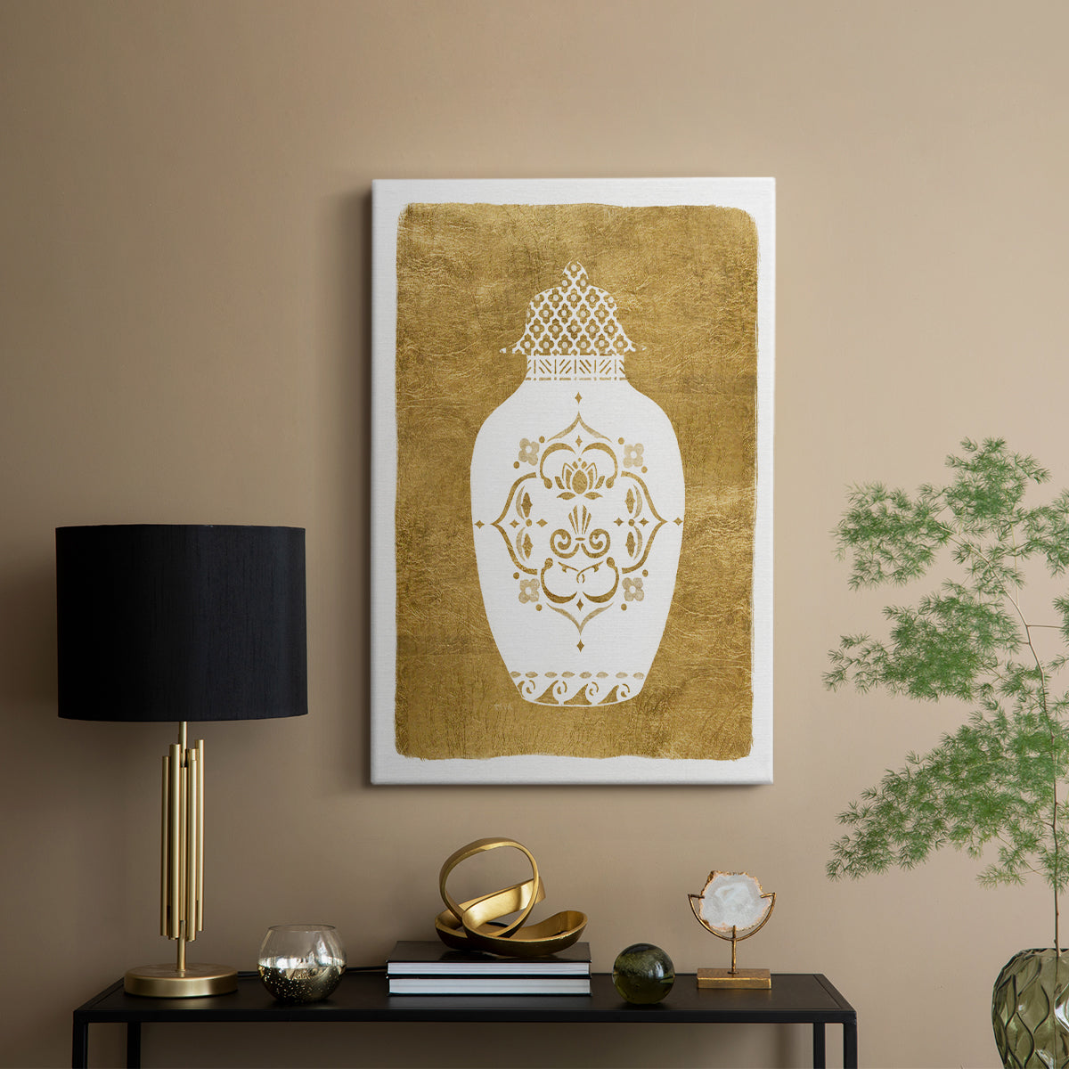 Golden Urn I - Canvas Art Print