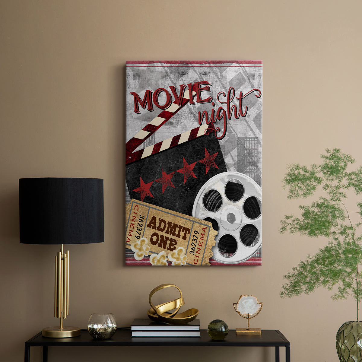 Movie Night II - Canvas Art Print