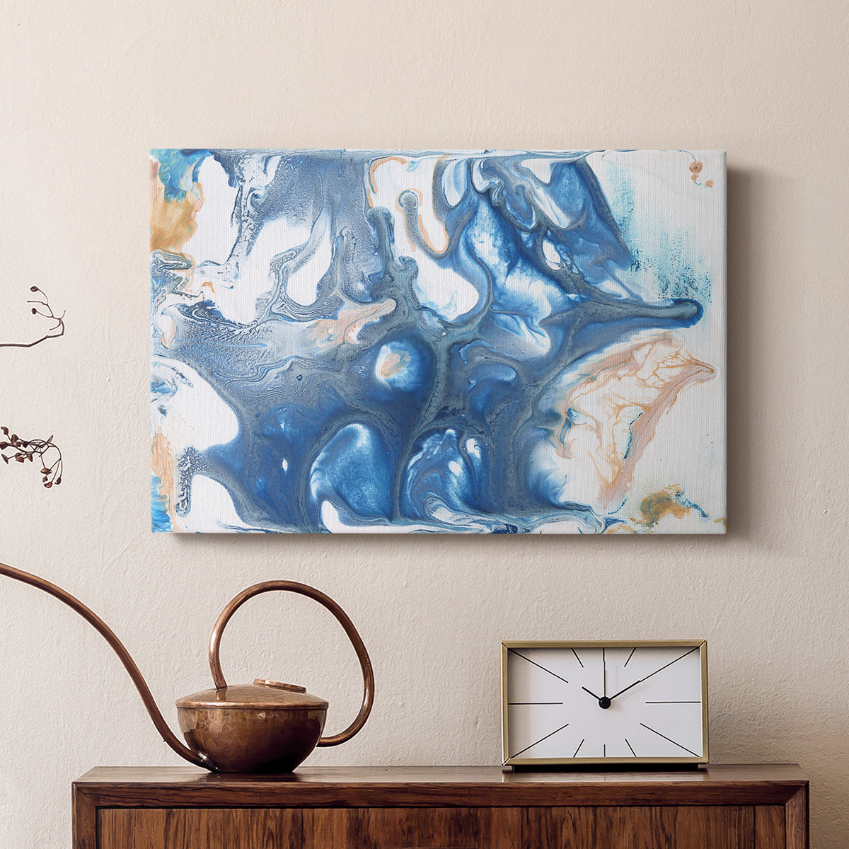 Dancing Blue II - Canvas Art Print